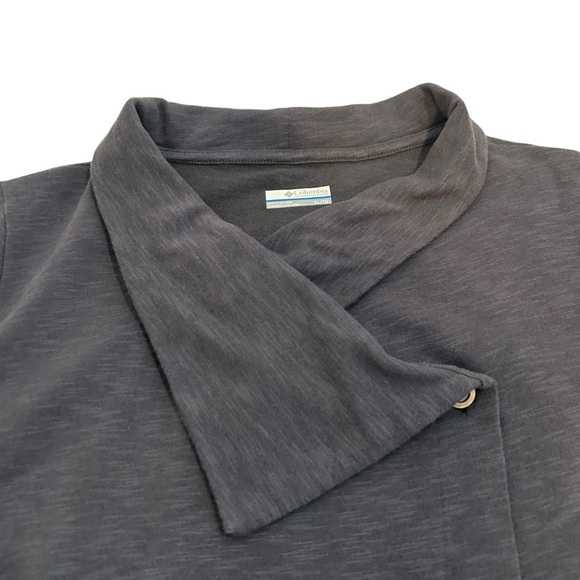 Columbia Sportswear Downtime Wrap Front Jacket Top Blue Gray Color Size XL - Picture 3 of 14